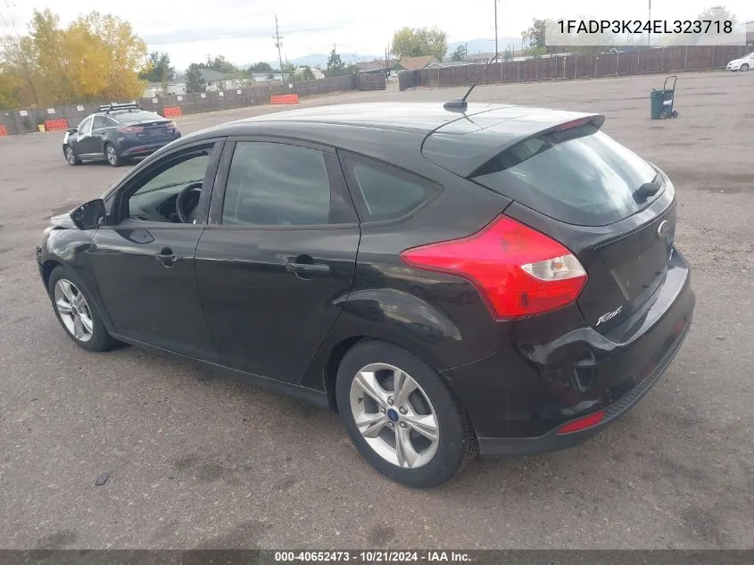 2014 Ford Focus Se VIN: 1FADP3K24EL323718 Lot: 40652473