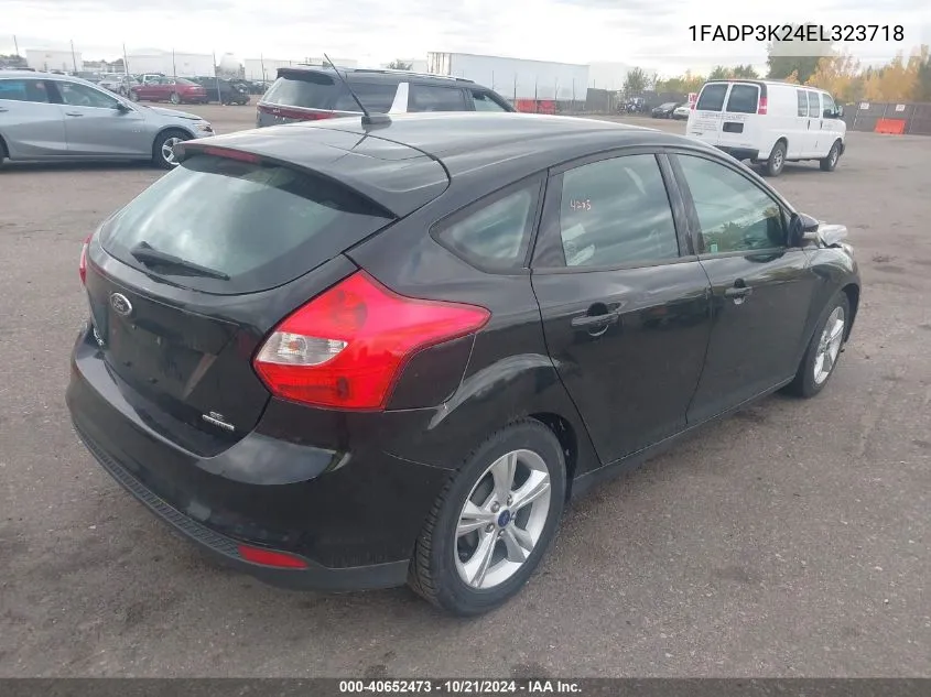 2014 Ford Focus Se VIN: 1FADP3K24EL323718 Lot: 40652473