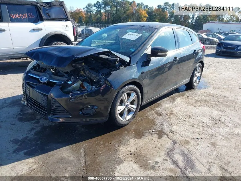 2014 Ford Focus Se VIN: 1FADP3K23EL234111 Lot: 40657735