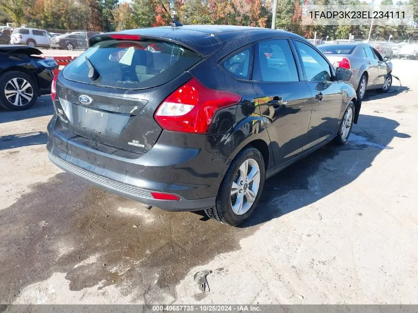 2014 Ford Focus Se VIN: 1FADP3K23EL234111 Lot: 40657735