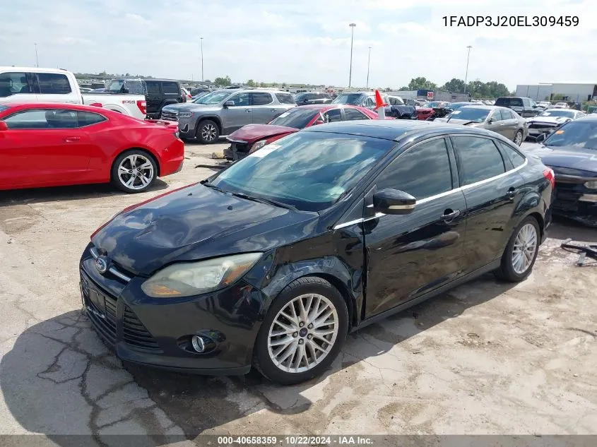 2014 Ford Focus Titanium VIN: 1FADP3J20EL309459 Lot: 40658359