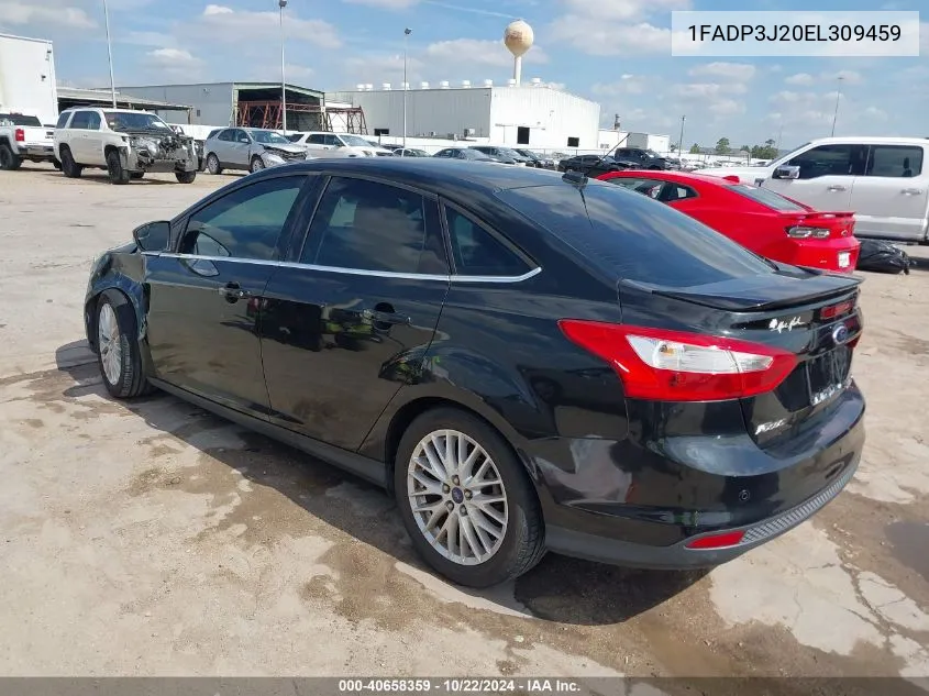 2014 Ford Focus Titanium VIN: 1FADP3J20EL309459 Lot: 40658359