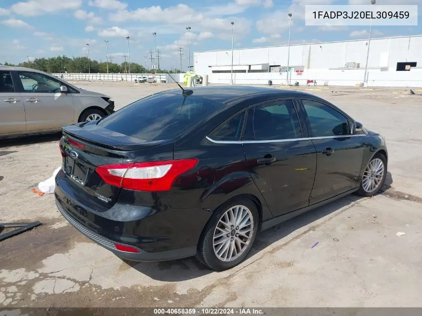 2014 Ford Focus Titanium VIN: 1FADP3J20EL309459 Lot: 40658359