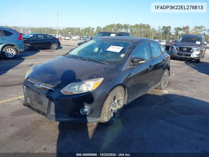 2014 Ford Focus Se VIN: 1FADP3K22EL278813 Lot: 40659906