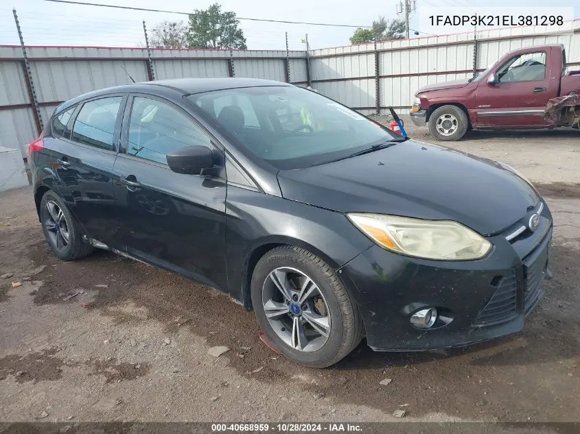 2014 Ford Focus Se VIN: 1FADP3K21EL381298 Lot: 40668959