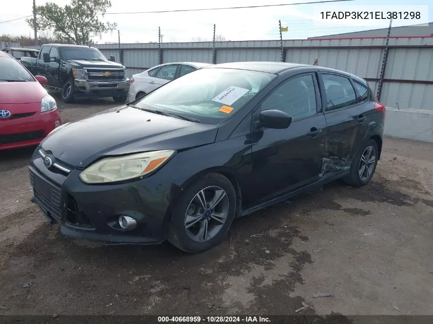 2014 Ford Focus Se VIN: 1FADP3K21EL381298 Lot: 40668959