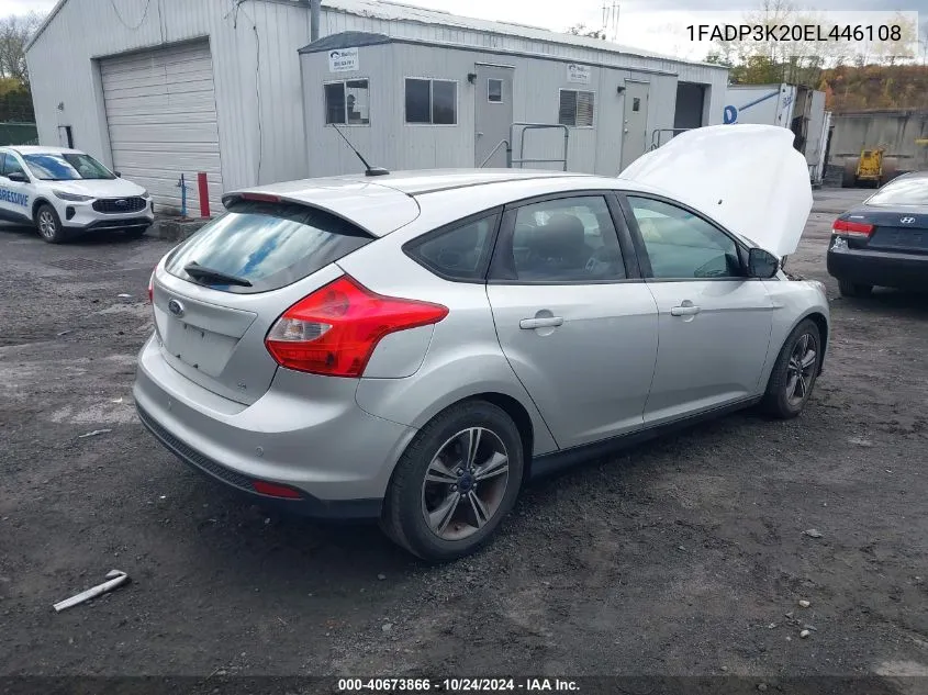 2014 Ford Focus Se VIN: 1FADP3K20EL446108 Lot: 40673866