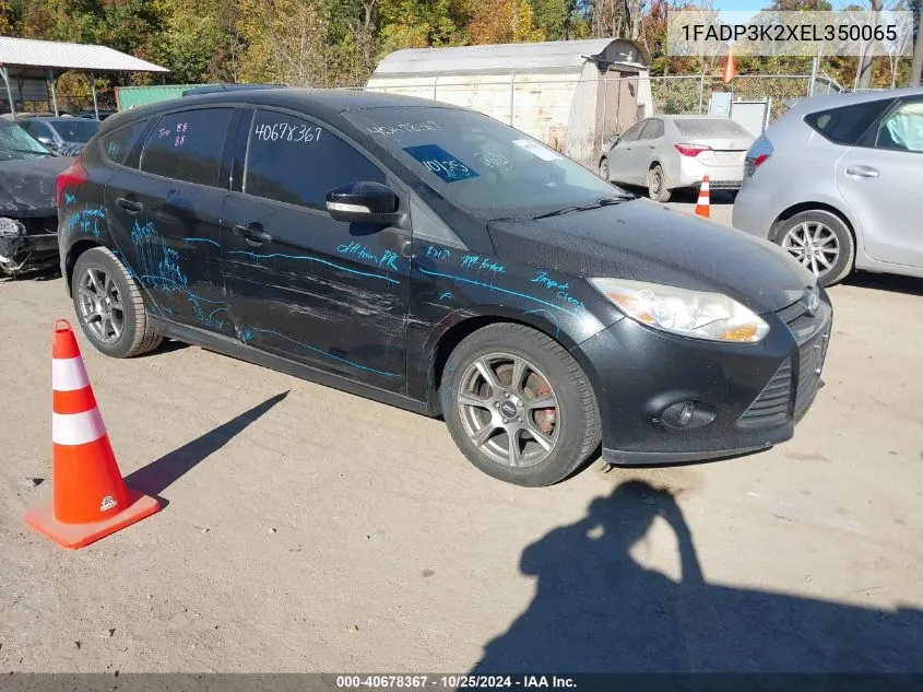 2014 Ford Focus Se VIN: 1FADP3K2XEL350065 Lot: 40678367