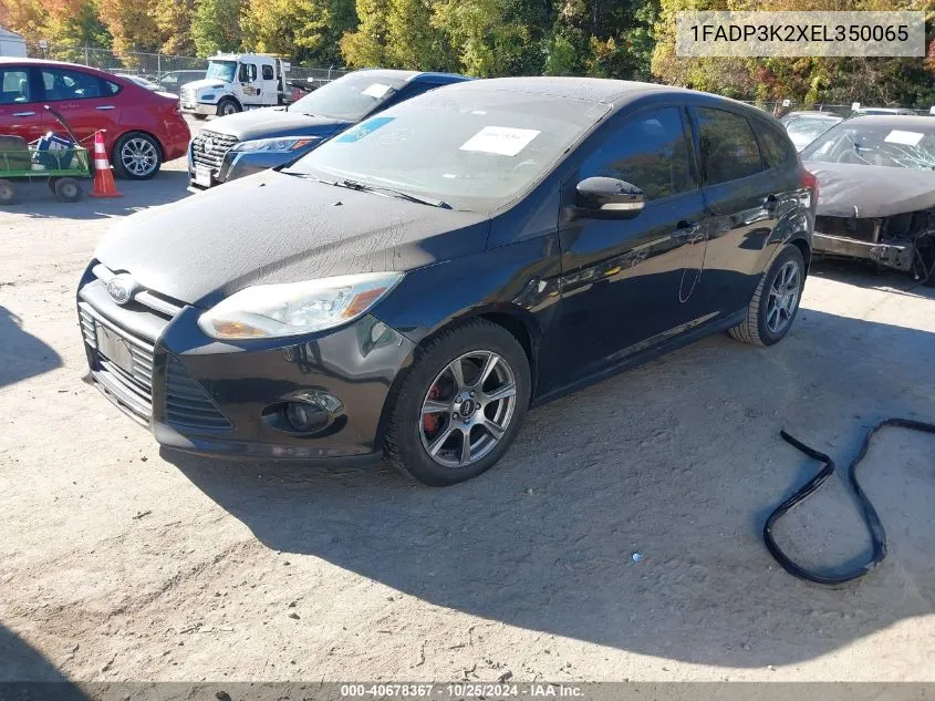 2014 Ford Focus Se VIN: 1FADP3K2XEL350065 Lot: 40678367