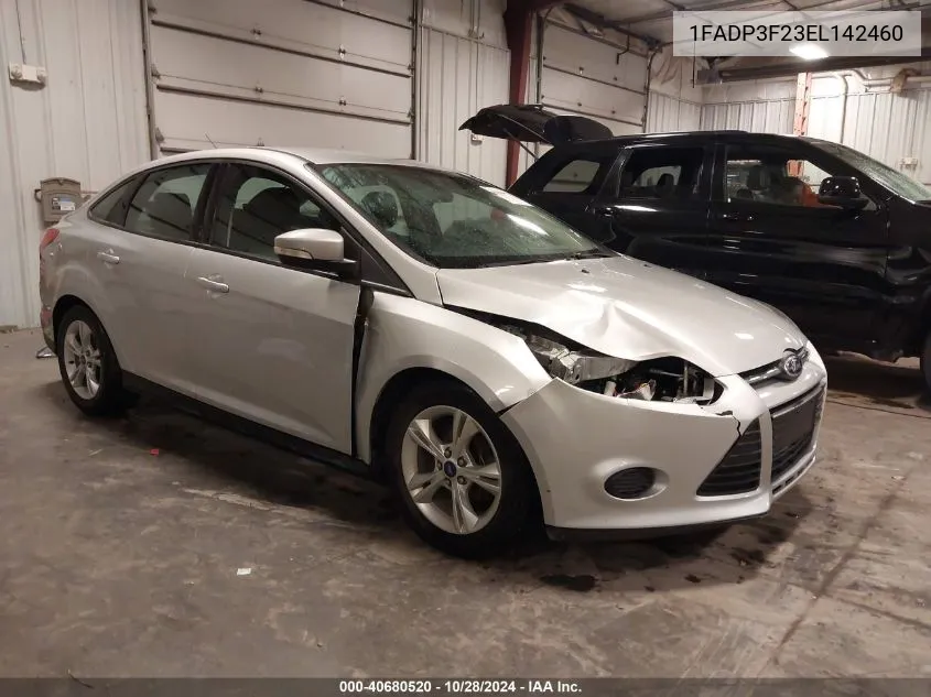 2014 Ford Focus Se VIN: 1FADP3F23EL142460 Lot: 40680520