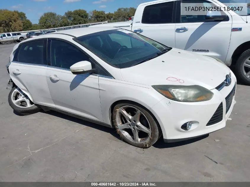 2014 Ford Focus Titanium VIN: 1FADP3N25EL184047 Lot: 40681642