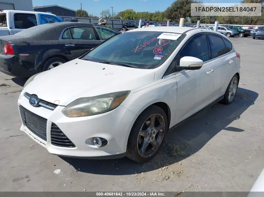 2014 Ford Focus Titanium VIN: 1FADP3N25EL184047 Lot: 40681642