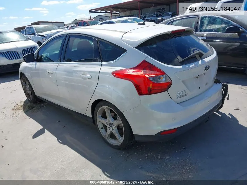 2014 Ford Focus Titanium VIN: 1FADP3N25EL184047 Lot: 40681642