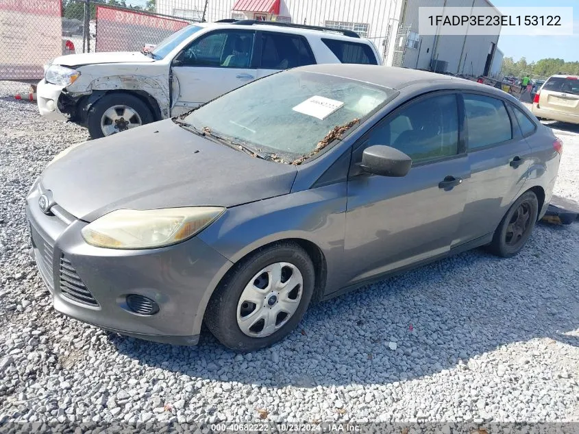 2014 Ford Focus S VIN: 1FADP3E23EL153122 Lot: 40682222