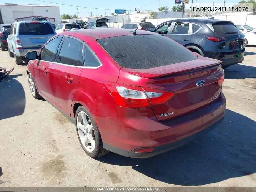 1FADP3J24EL184076 2014 Ford Focus Titanium