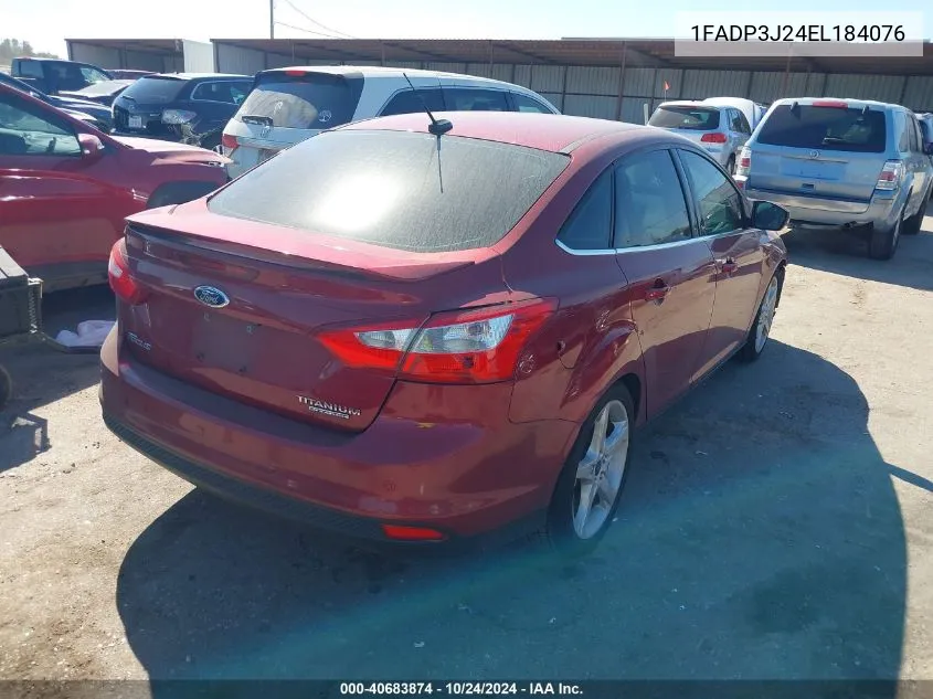 1FADP3J24EL184076 2014 Ford Focus Titanium