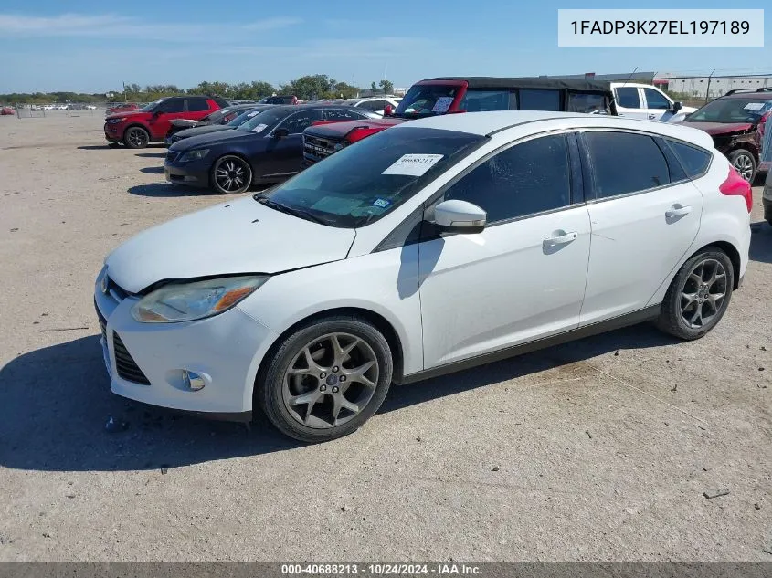 2014 Ford Focus Se VIN: 1FADP3K27EL197189 Lot: 40688213