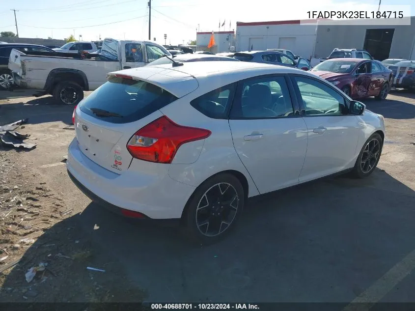 1FADP3K23EL184715 2014 Ford Focus Se