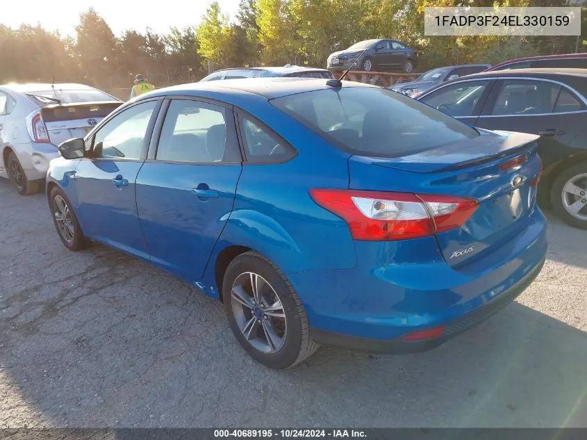 2014 Ford Focus Se VIN: 1FADP3F24EL330159 Lot: 40689195