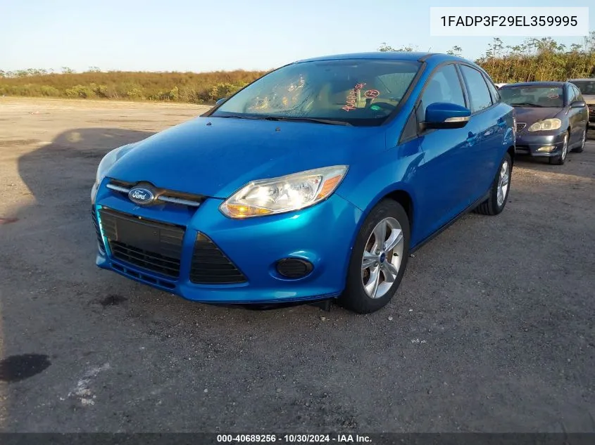 2014 Ford Focus Se VIN: 1FADP3F29EL359995 Lot: 40689256