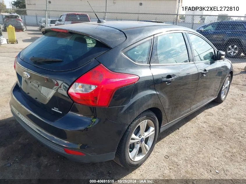 2014 Ford Focus Se VIN: 1FADP3K2XEL272810 Lot: 40691515