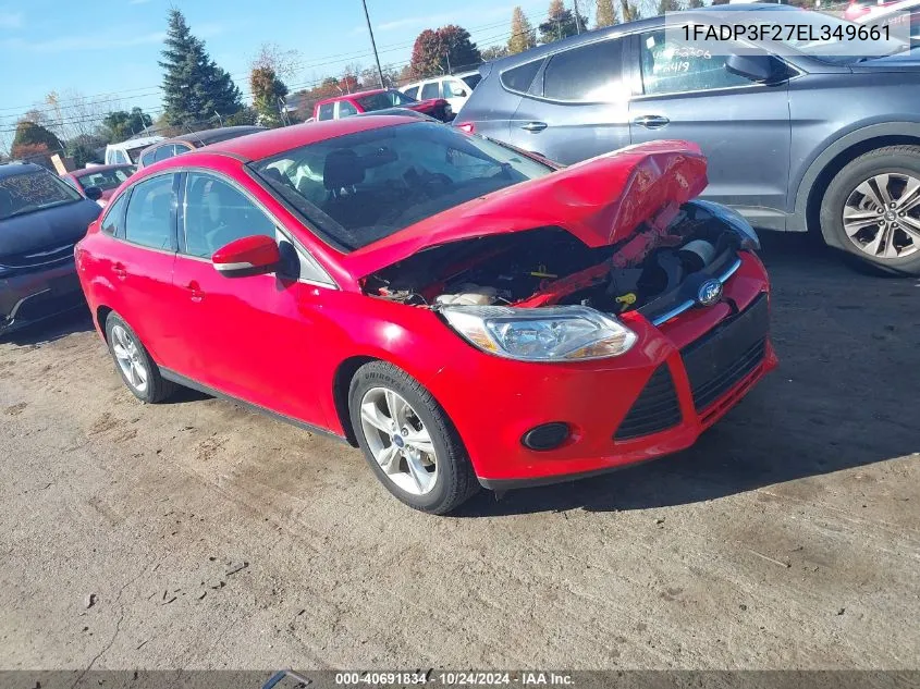 2014 Ford Focus Se VIN: 1FADP3F27EL349661 Lot: 40691834