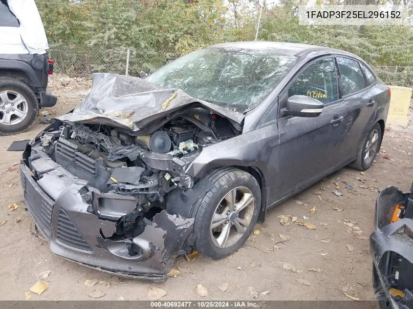 2014 Ford Focus Se VIN: 1FADP3F25EL296152 Lot: 40692477