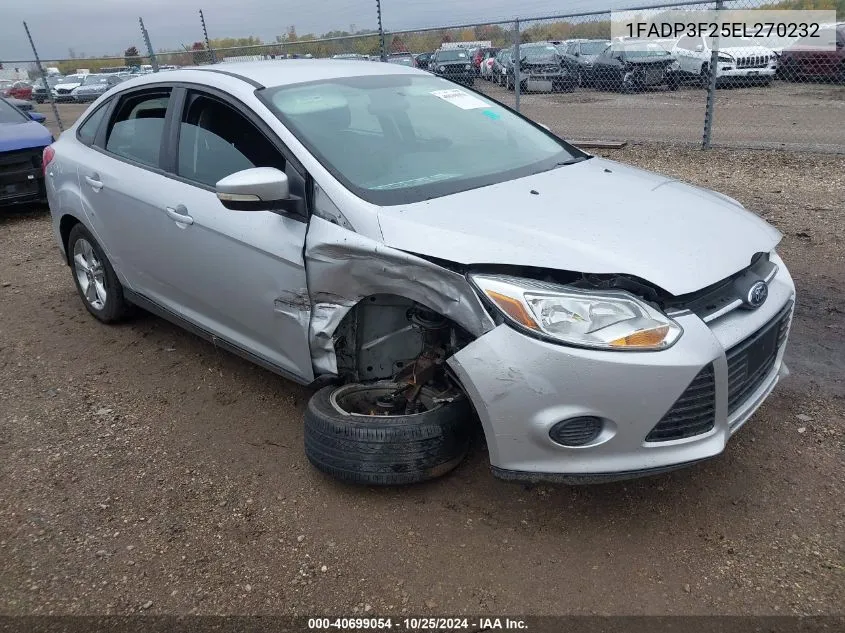 2014 Ford Focus Se VIN: 1FADP3F25EL270232 Lot: 40699054