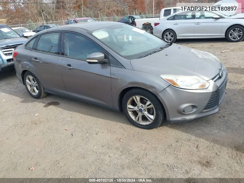 2014 Ford Focus Se VIN: 1FADP3F21EL180897 Lot: 40702135