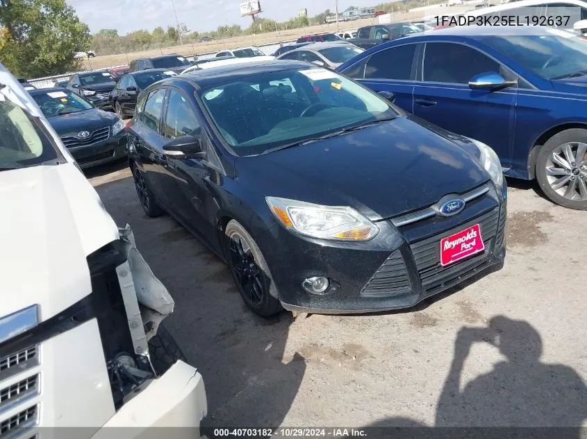 2014 Ford Focus Se VIN: 1FADP3K25EL192637 Lot: 40703182