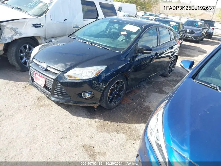 2014 Ford Focus Se VIN: 1FADP3K25EL192637 Lot: 40703182