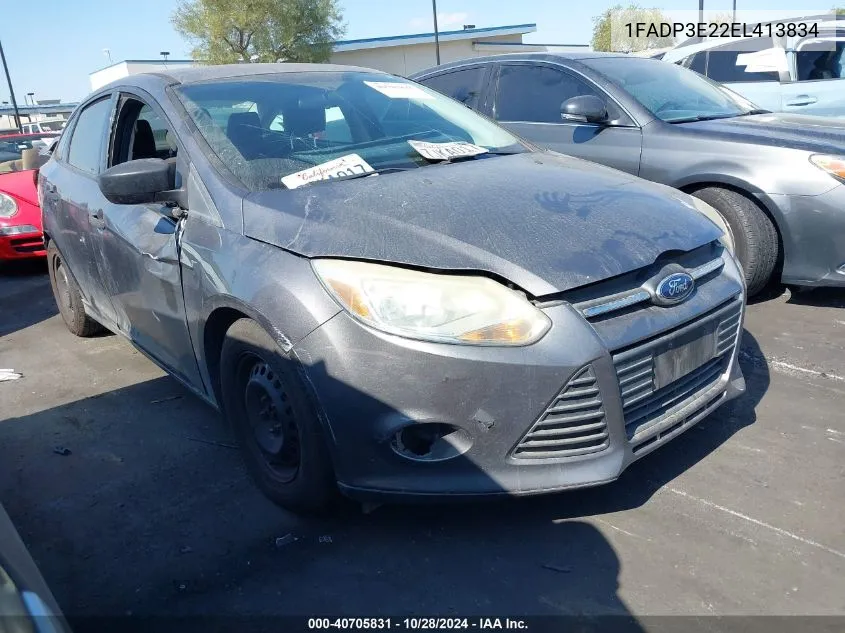 2014 Ford Focus S VIN: 1FADP3E22EL413834 Lot: 40705831