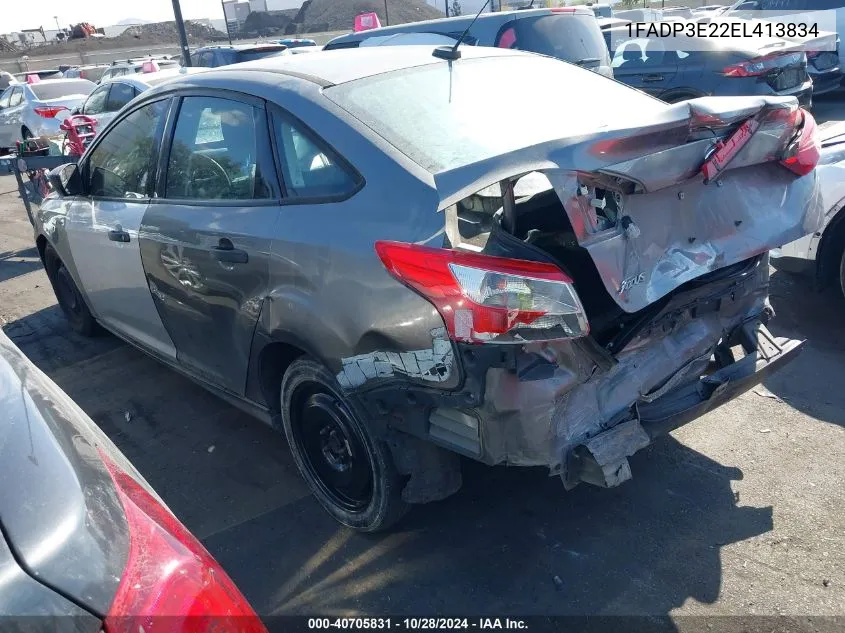 2014 Ford Focus S VIN: 1FADP3E22EL413834 Lot: 40705831