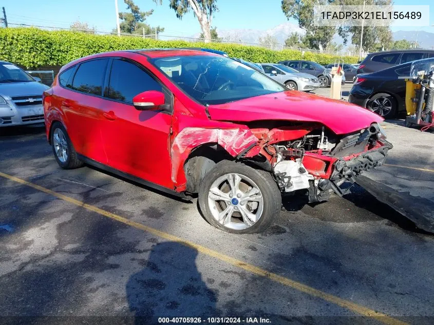 2014 Ford Focus Se VIN: 1FADP3K21EL156489 Lot: 40705926