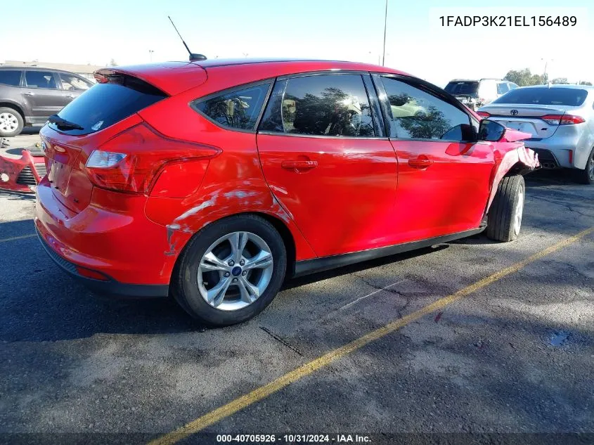 2014 Ford Focus Se VIN: 1FADP3K21EL156489 Lot: 40705926