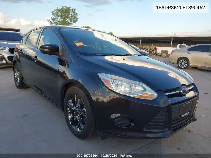 2014 Ford Focus Se VIN: 1FADP3K20EL390462 Lot: 40709404