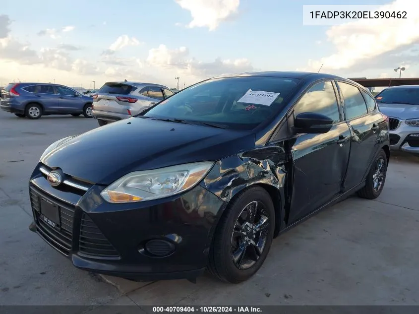 2014 Ford Focus Se VIN: 1FADP3K20EL390462 Lot: 40709404