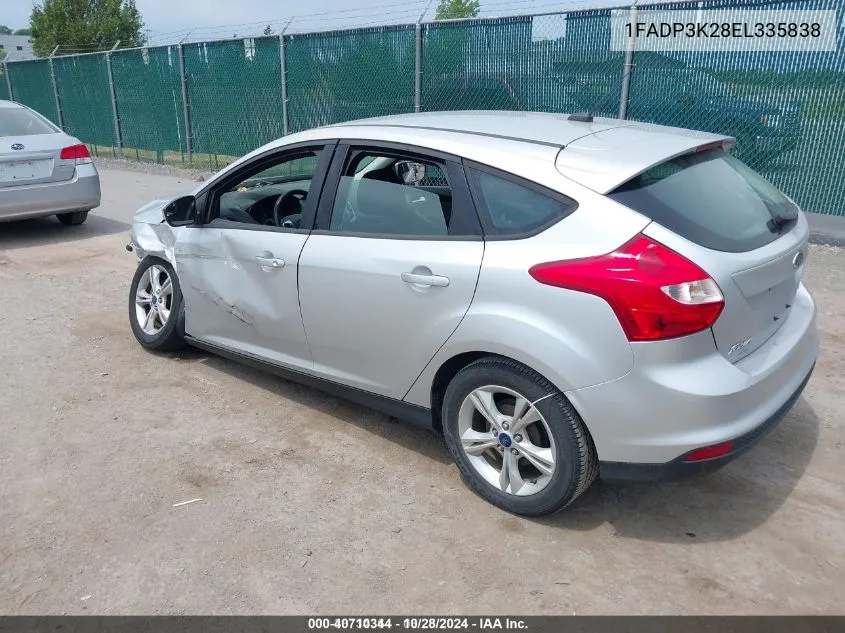 2014 Ford Focus Se VIN: 1FADP3K28EL335838 Lot: 40710344