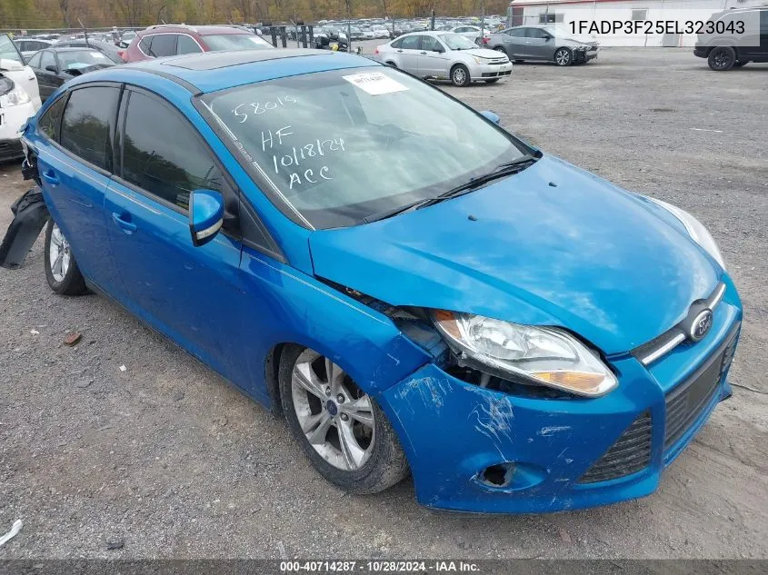 2014 Ford Focus Se VIN: 1FADP3F25EL323043 Lot: 40714287