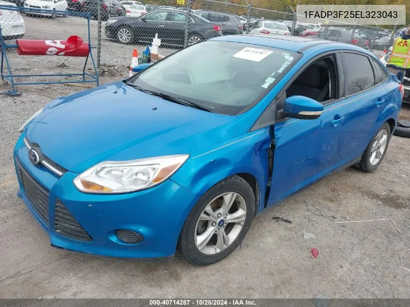 2014 Ford Focus Se VIN: 1FADP3F25EL323043 Lot: 40714287