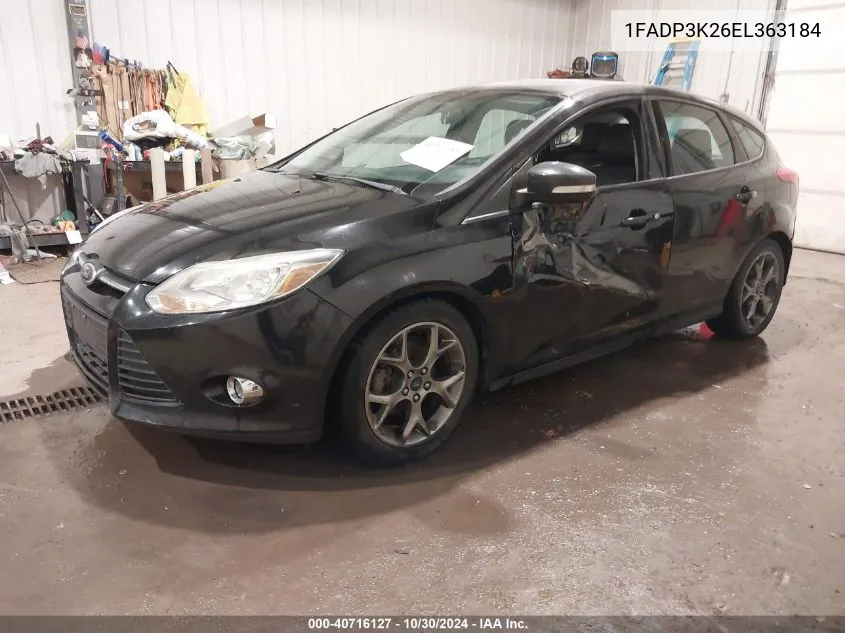 2014 Ford Focus Se VIN: 1FADP3K26EL363184 Lot: 40716127