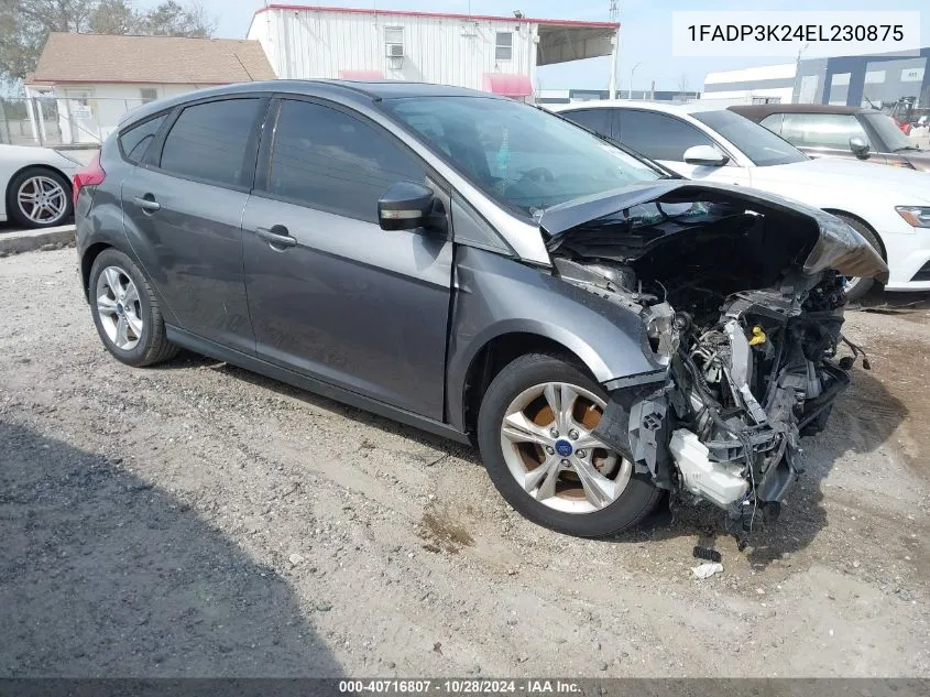 2014 Ford Focus Se VIN: 1FADP3K24EL230875 Lot: 40716807