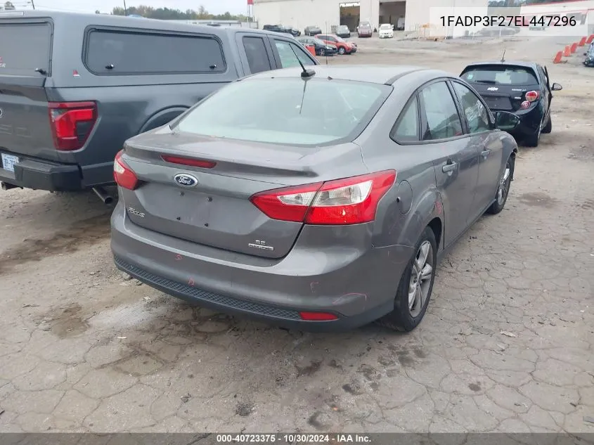 2014 Ford Focus Se VIN: 1FADP3F27EL447296 Lot: 40723375