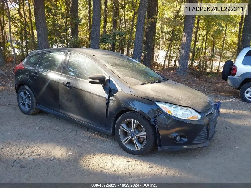 2014 Ford Focus Se VIN: 1FADP3K24EL292311 Lot: 40726829