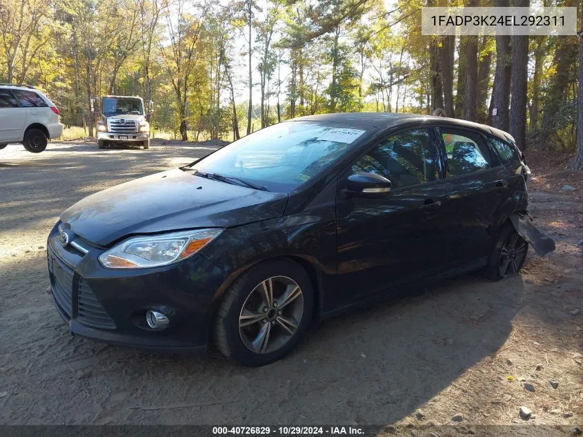 2014 Ford Focus Se VIN: 1FADP3K24EL292311 Lot: 40726829