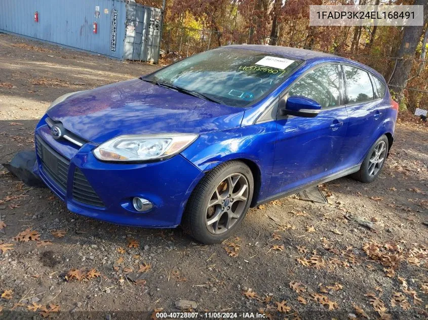 2014 Ford Focus Se VIN: 1FADP3K24EL168491 Lot: 40728807