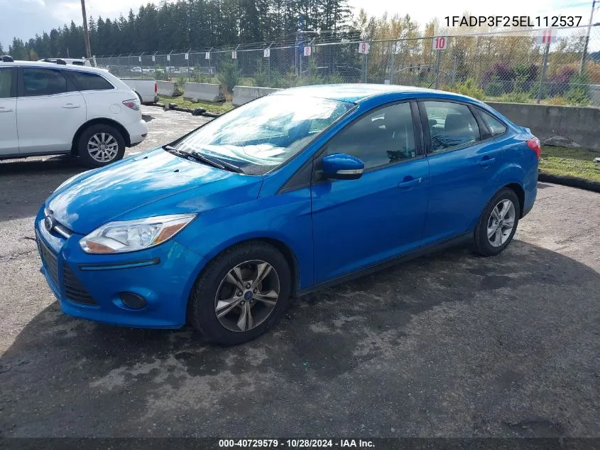 2014 Ford Focus Se VIN: 1FADP3F25EL112537 Lot: 40729579