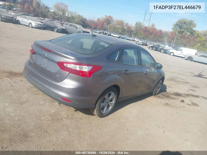 2014 Ford Focus Se VIN: 1FADP3F27EL446679 Lot: 40730856