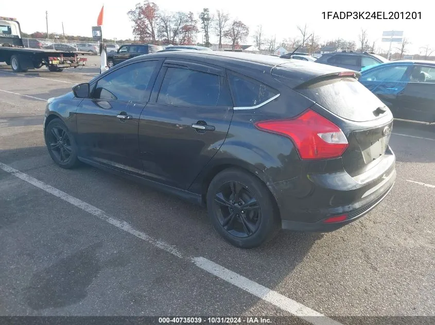 2014 Ford Focus Se VIN: 1FADP3K24EL201201 Lot: 40735039