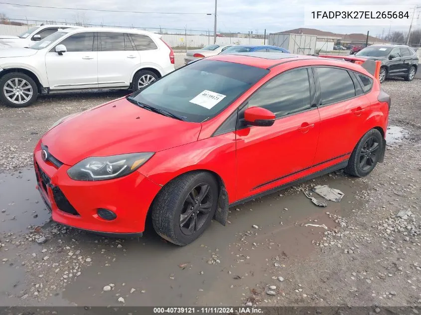 2014 Ford Focus Se VIN: 1FADP3K27EL265684 Lot: 40739121